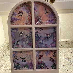 6 Vintage Hummingbird plate series